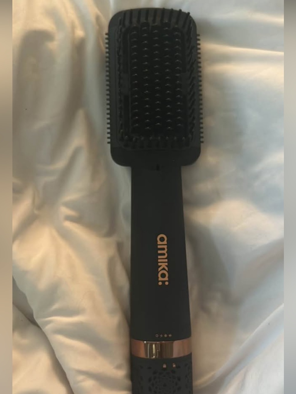 Amika Black Styling Brush with Gold Accents